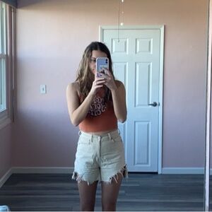 AE Tan High Waist Shorts